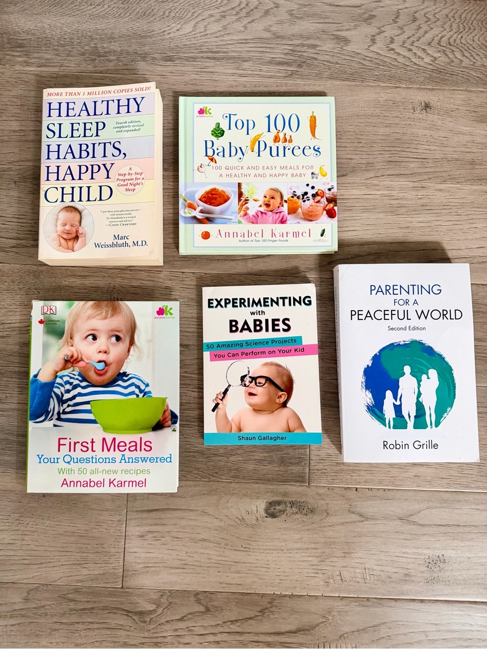 5 Parenting & Baby Books Bundle | Sleep, Feeding, Recipes & Development